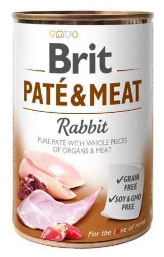 BRIT Pate & Meat Rabbit - pasztet z królikiem 400g