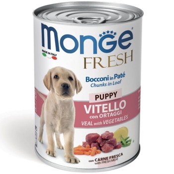 Monge Puppy Fresh pasztet cielęcy z warzywami 400g