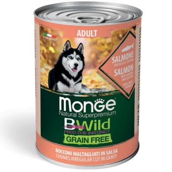 Monge BWild Adult Dog Łosoś z dynią i cukinią 400g