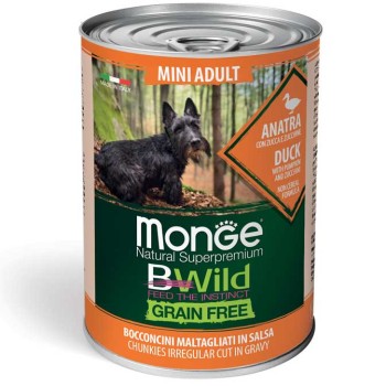 Monge BWild Adult Dog Mini Kaczka z dynią i cukinią 400g  