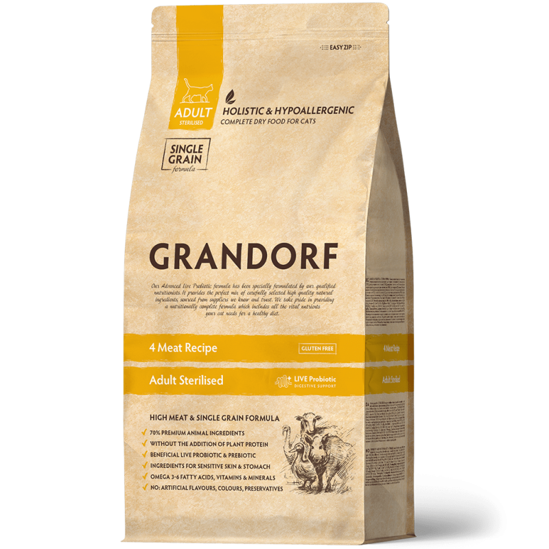 GRANDORF CAT Sterilised 4Meat