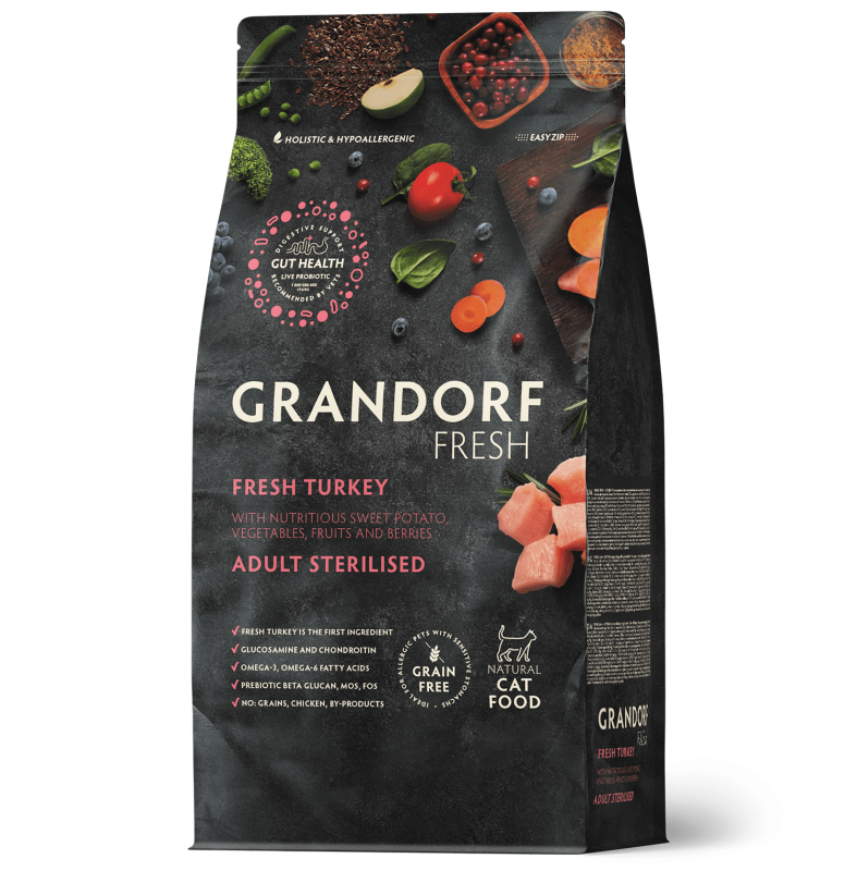 GRANDORF Cat Fresh Adult Sterilised Turkey