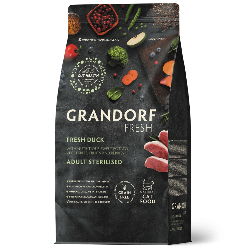 GRANDORF Cat Fresh Adult Sterilised Duck