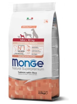 Monge Specjality Line Mini Puppy Łosoś z ryżem 2,5kg