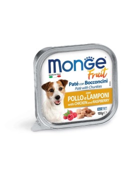 Monge Dog Fruit Pasztet z kurczakiem i malinami 100g