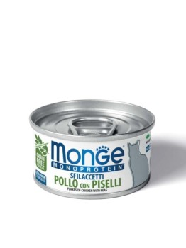 Monge Cat MONOPROTEIN z mięsem kurczaka z groszkiem 80g