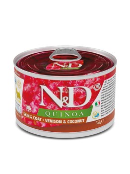 Farmina N&D DOG Quinoa Skin&Coat Venison Adult Mini (puszka) 140g