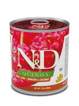 Farmina N&D DOG Quinoa Skin&Coat Venison Adult (puszka) 285g