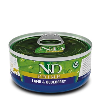 Farmina N&D CAT Prime Feline Lamb & Blueberry Adult (puszka) 70g