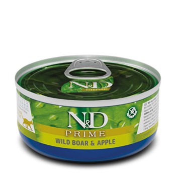 Farmina N&D CAT Prime Feline Boar & Apple Adult (puszka) 70g