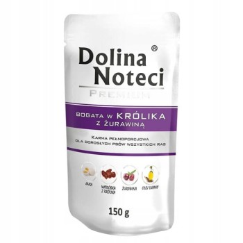 DOLINA NOTECI  Premium bogata w królika z żurawiną 150g 