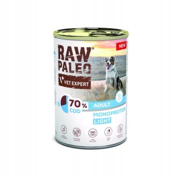 RAW PALEO Adult Light Monoprotein DORSZ dla psów dorosłych 400g 