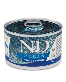 Farmina N&D Ocean Canine Trout & Salmon Adult Mini (puszka) 140g