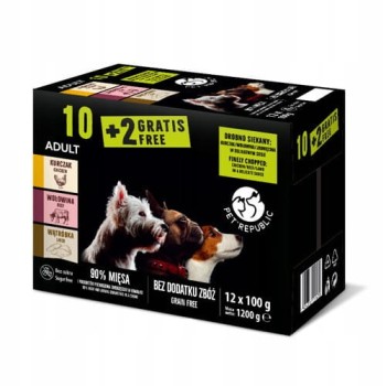 Pet Republic Mega Pack dla dorosłych psów 12x100g