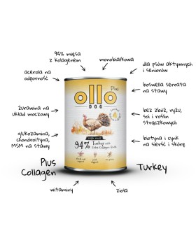 OLLO Plus Kolagen Indyk 400g 