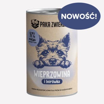 Paka Zwierzaka Wieprzowina i borówka 400g 