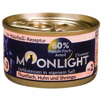 Moonlight Dinner Nr 2 Tuńczyk, Kurczak i Krewetki w sosie 80g