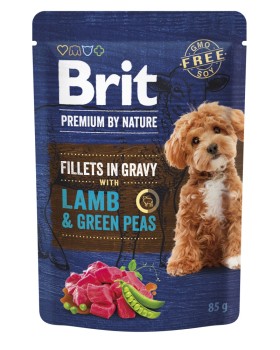 Brit Premium By Nature Dog Fillets Lamb & Green Peas 85g (saszetka) 85g