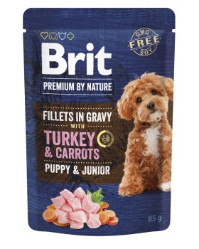 Brit Premium By Nature Dog Fillets Puppy & Junior Turkey & Carrot (saszetka) 85g
