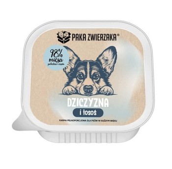Paka Zwierzaka Dziczyzna i Łosoś (tacka) 150g