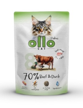 OLLO Cat nr 8 - Wołowina i Kaczka (saszetka) 85g