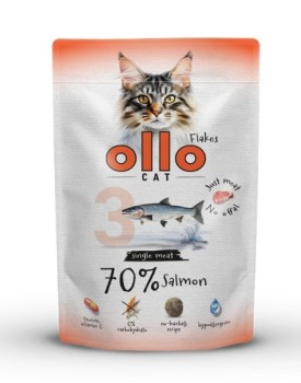 OLLO Cat nr 3 - Łosoś (saszetka) 85g