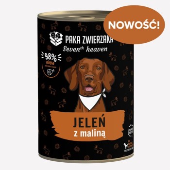 Paka Zwierzaka Jeleń z maliną 400g  