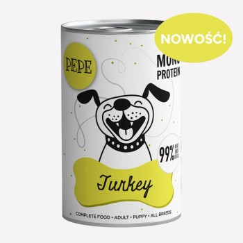 Paka Zwierzaka PEPE Monoprotein Turkey (indyk) 400g