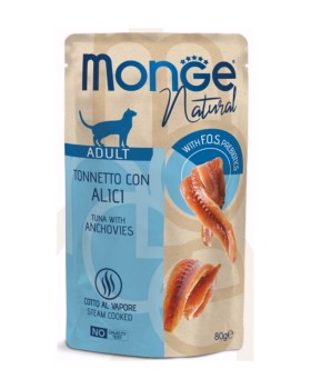 Monge Cat Tuńczyk z anchois w galarecie 80g