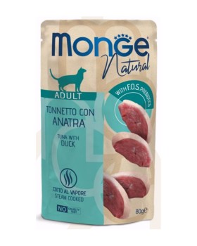 Monge Cat Kawałki tuńczyka z kaczką 80g  