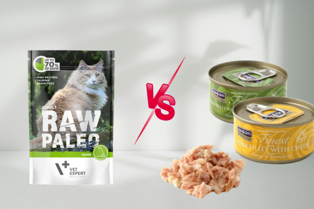 Mokra karma dla kota Raw Paleo vs Fish4Cats